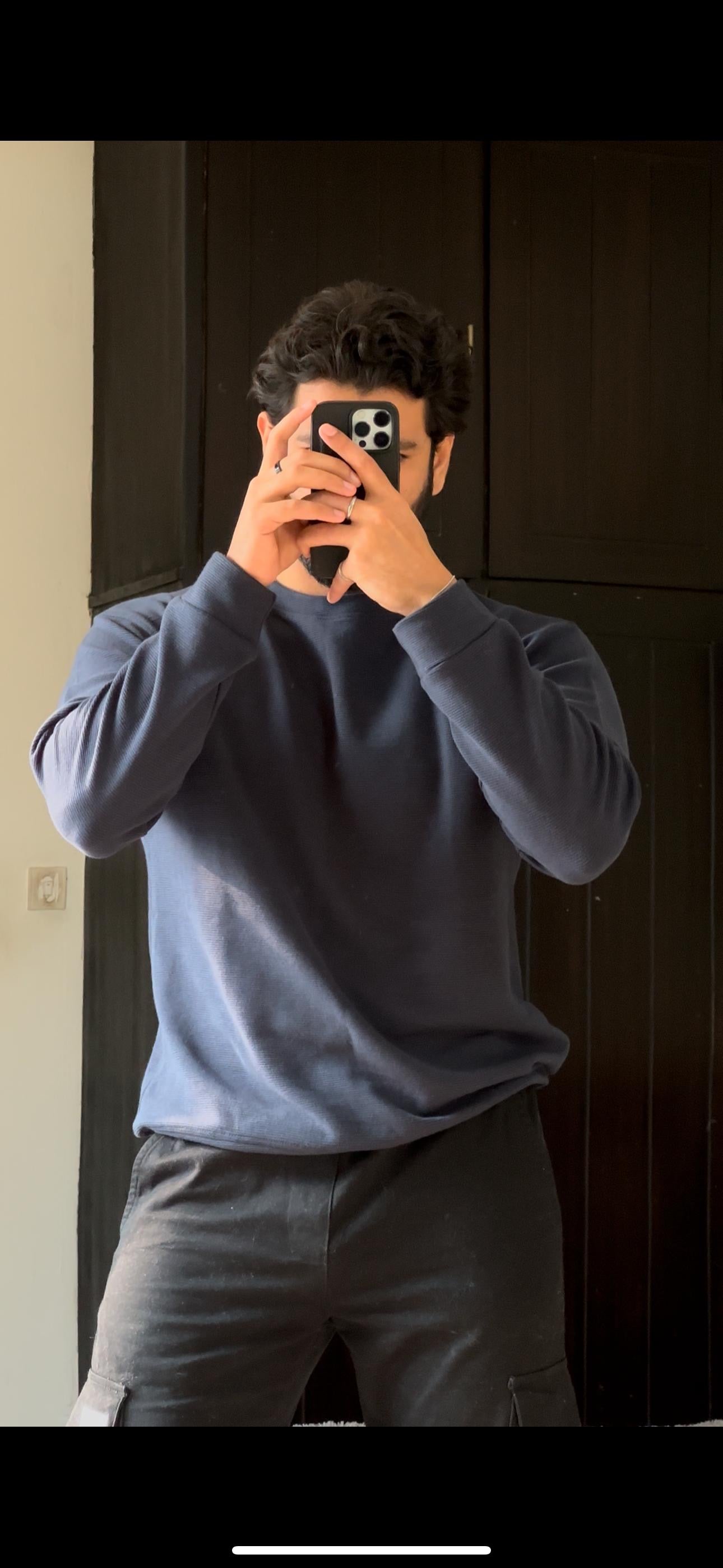 Navy Blue Sweatshirt