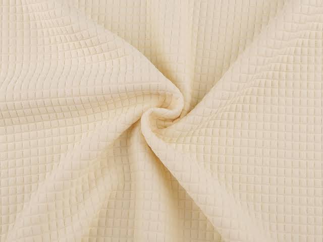 Beige Waffle Knit Straight Trouser