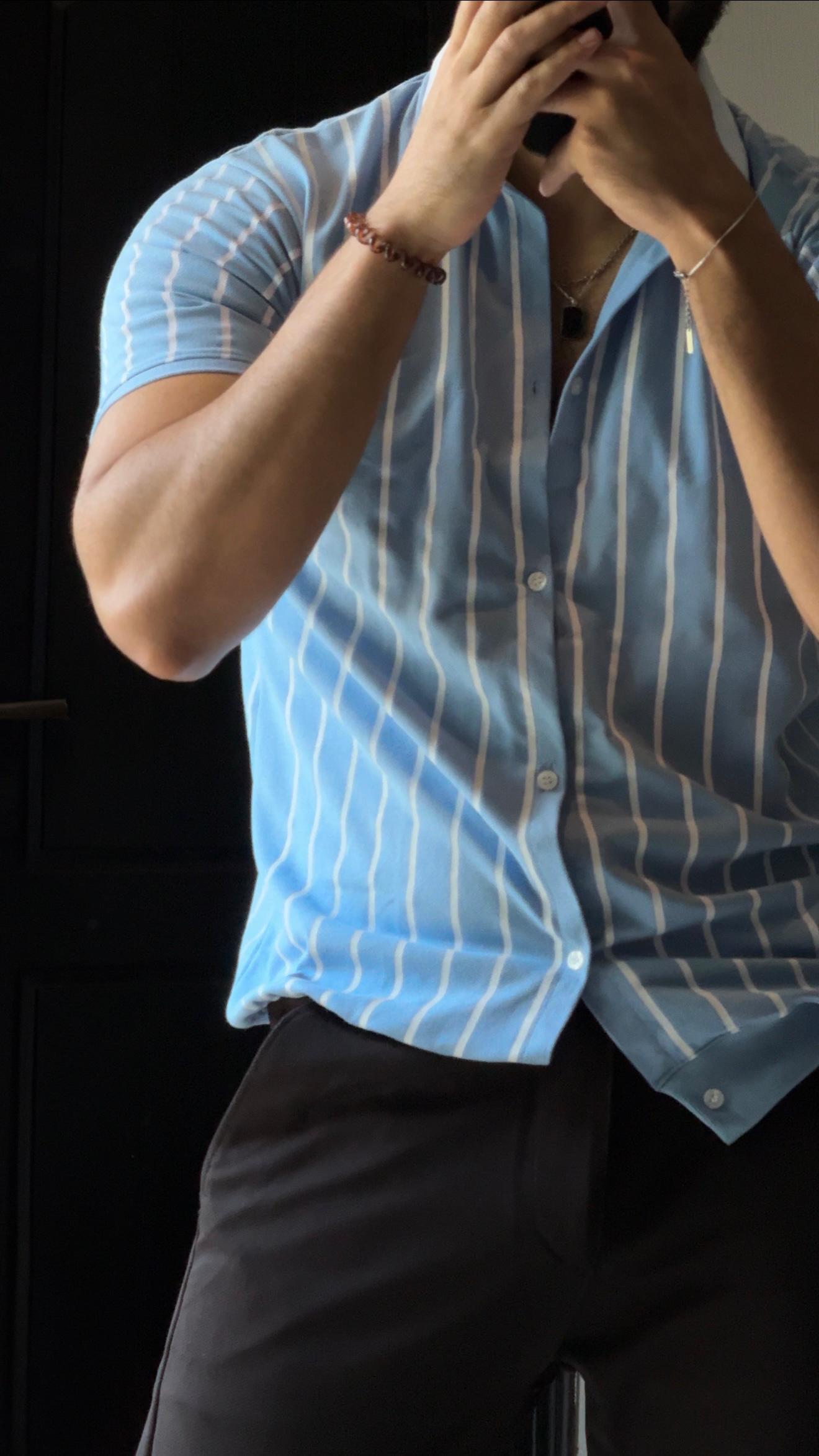 Aqua Old Money Lining Shirt