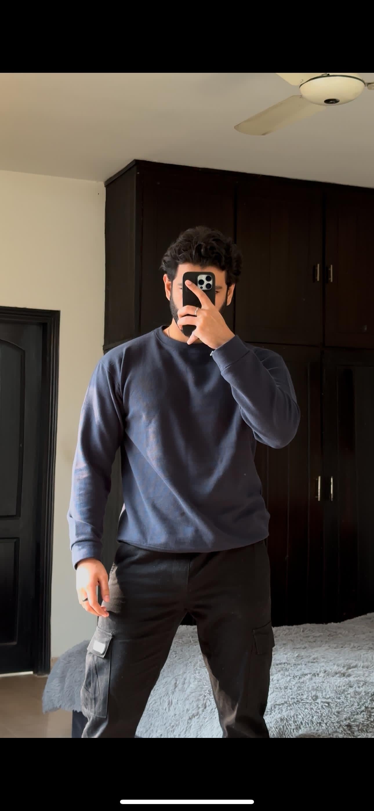Navy Blue Sweatshirt