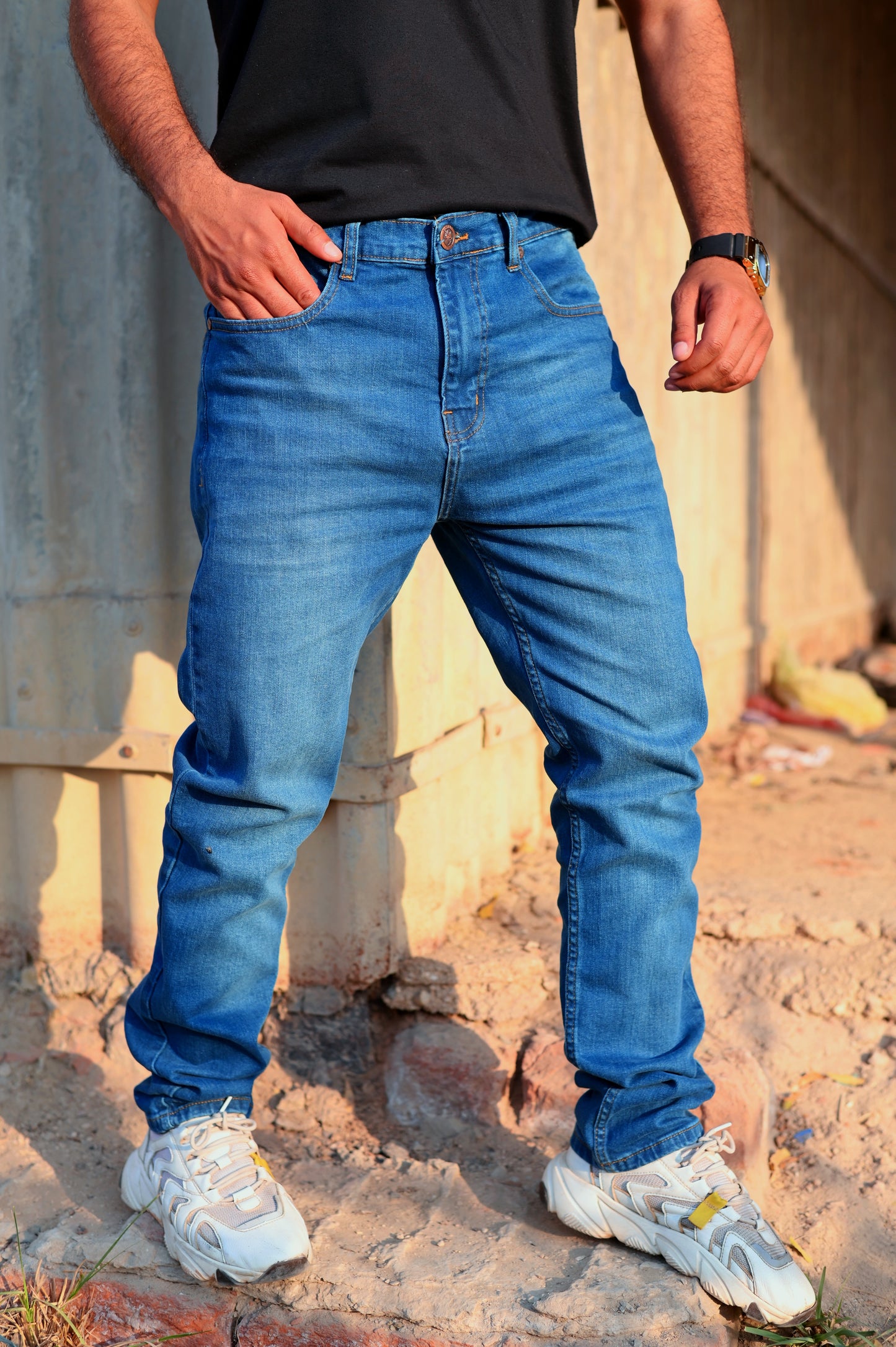 Sky Blue Slim Fit Jeans
