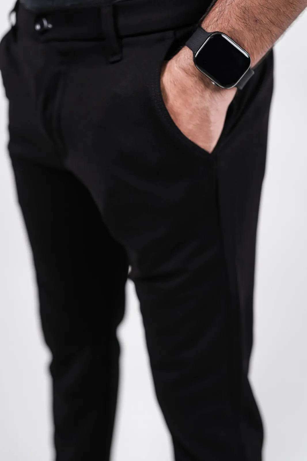 Black Pants - Sleek and Stretchable The Polo Magician