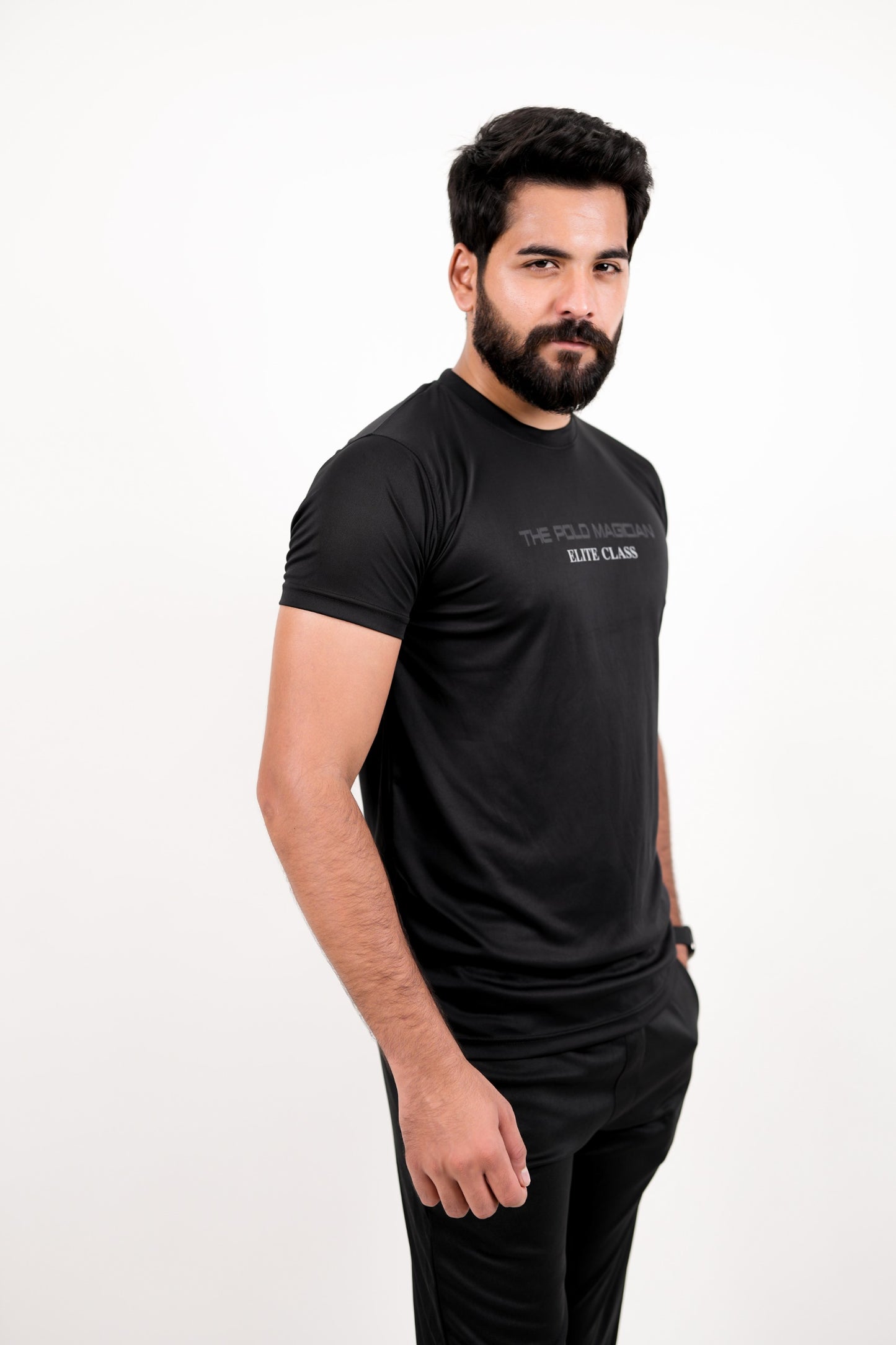 Black T-Shirt - Unleash Versatility The Polo Magician