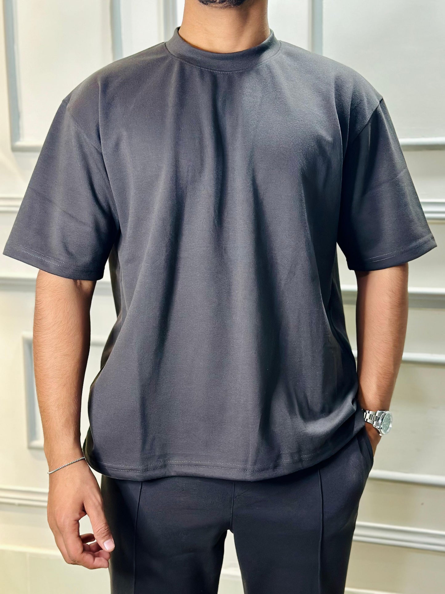 Charcoal Grey 2-Piece Relaxed Fit