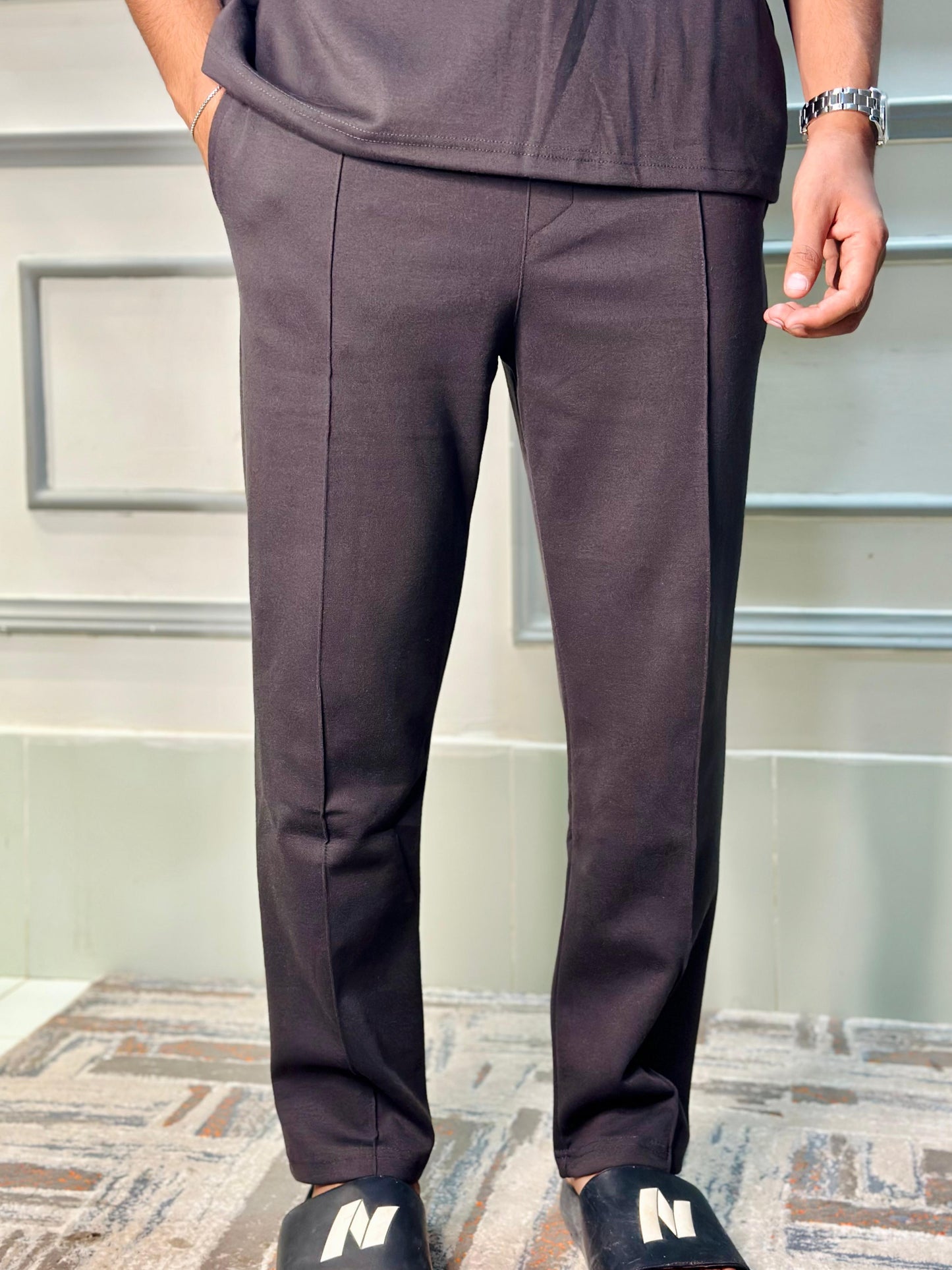 Charcoal Grey 2-Piece Relaxed Fit