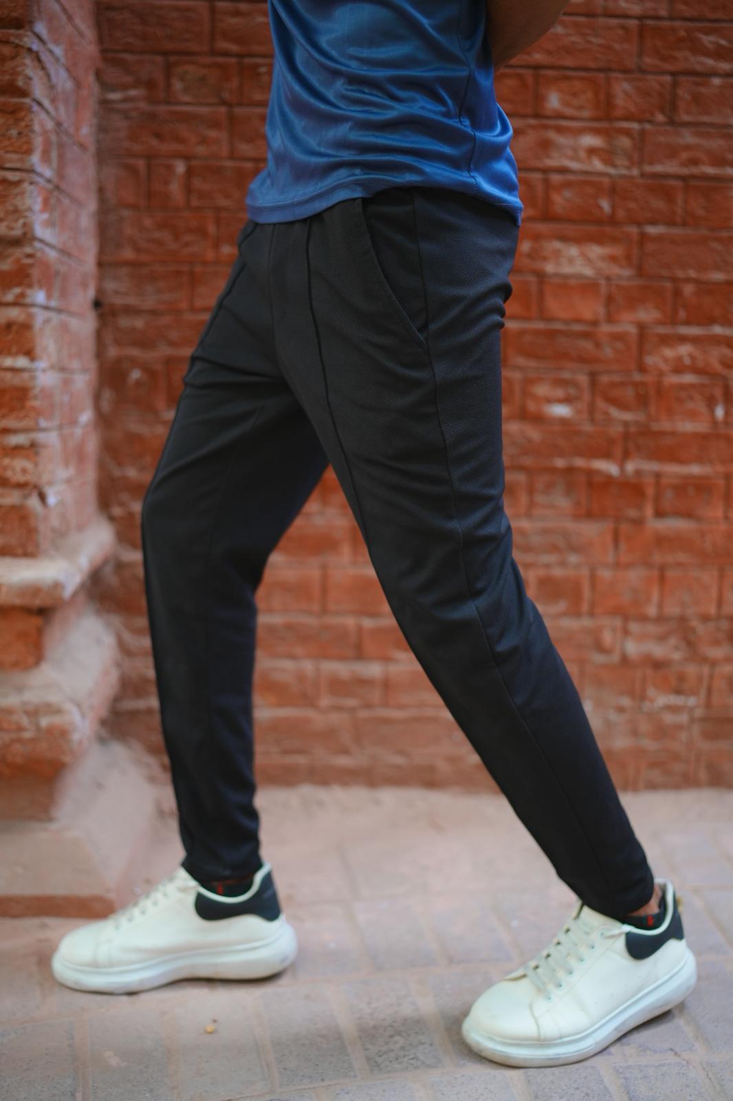 Black Stripe Line Trouser
