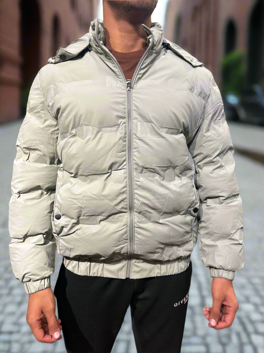 Beige Imported Puffer Jacket