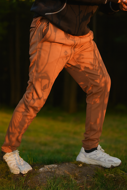 Camel Stripe Line Trouser