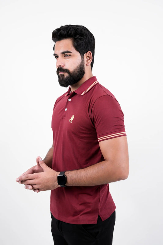Rich Maroon Polo – Bold and Classic The Polo Magician