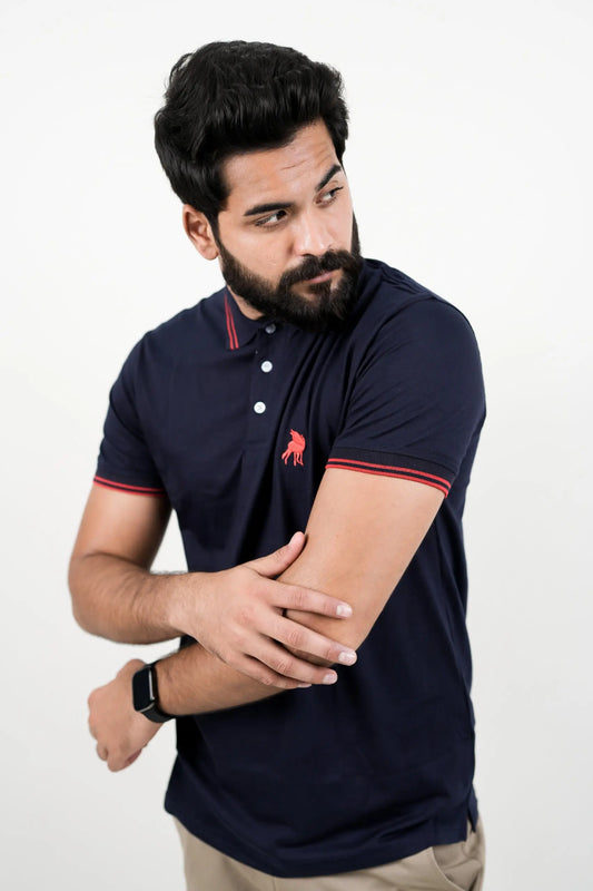 Navy Blue Polo – Effortless Style The Polo Magician