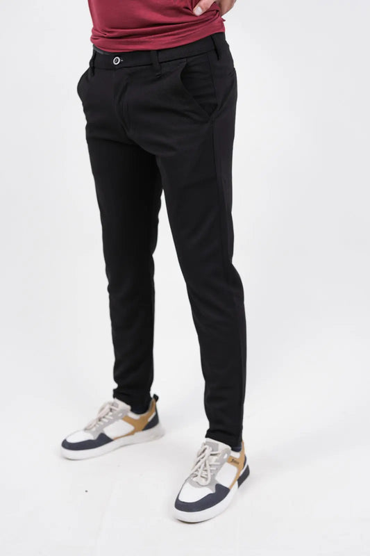 Black Pants - Sleek and Stretchable The Polo Magician