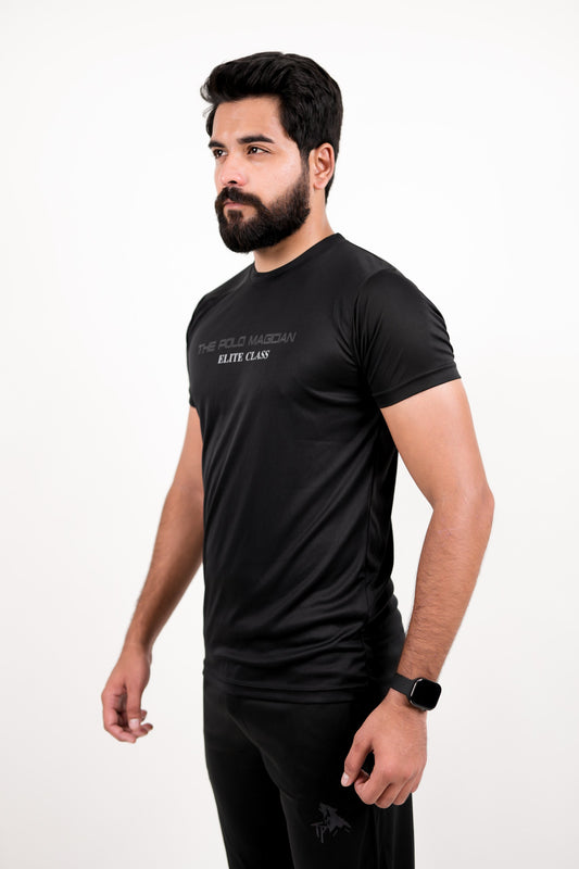 Black T-Shirt - Unleash Versatility The Polo Magician
