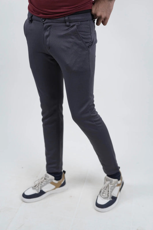 Grey Pants - Smart and Stretchable The Polo Magician