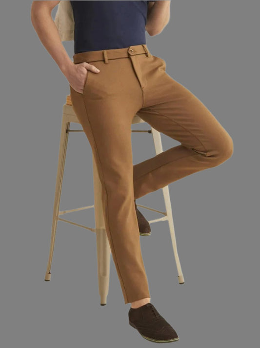 Camel Stretchable Pants - All-Day Comfort & Style The Polo Magician